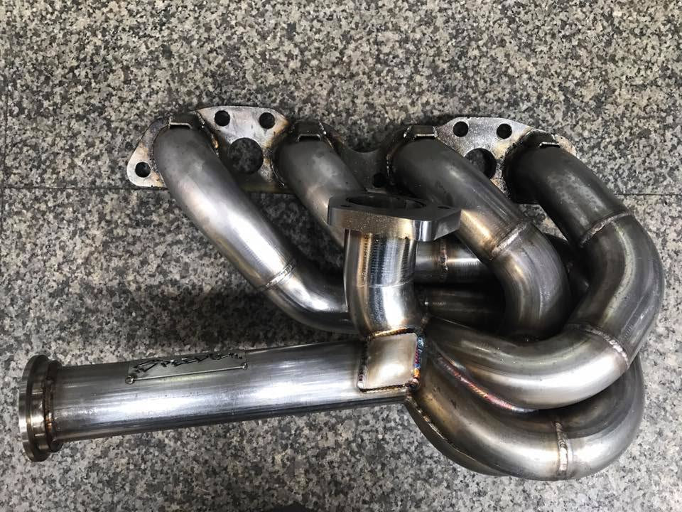 Stainless Tubular SR20 Silvia S13 S14 S15 GREDDY TRUST Mid Mount  Replacement TD06 Exhaust Manifold