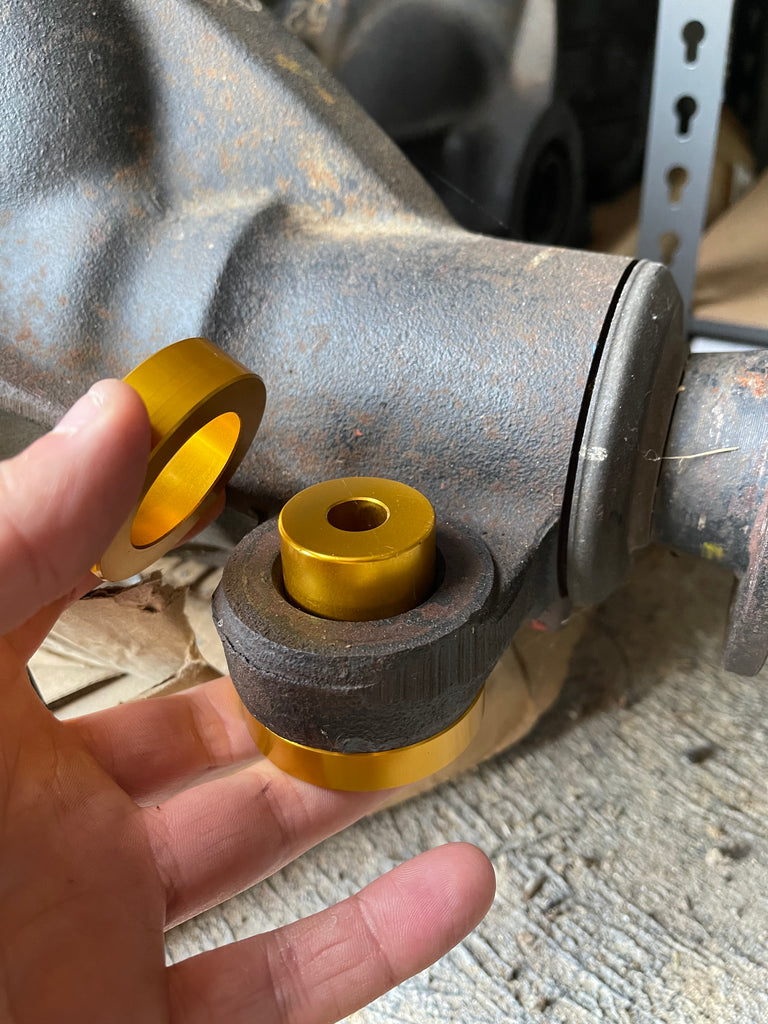 GKTECH Solid Diff Bushings For R200 2-Bolt - Nissan S14 240SX, S15, R33, R34