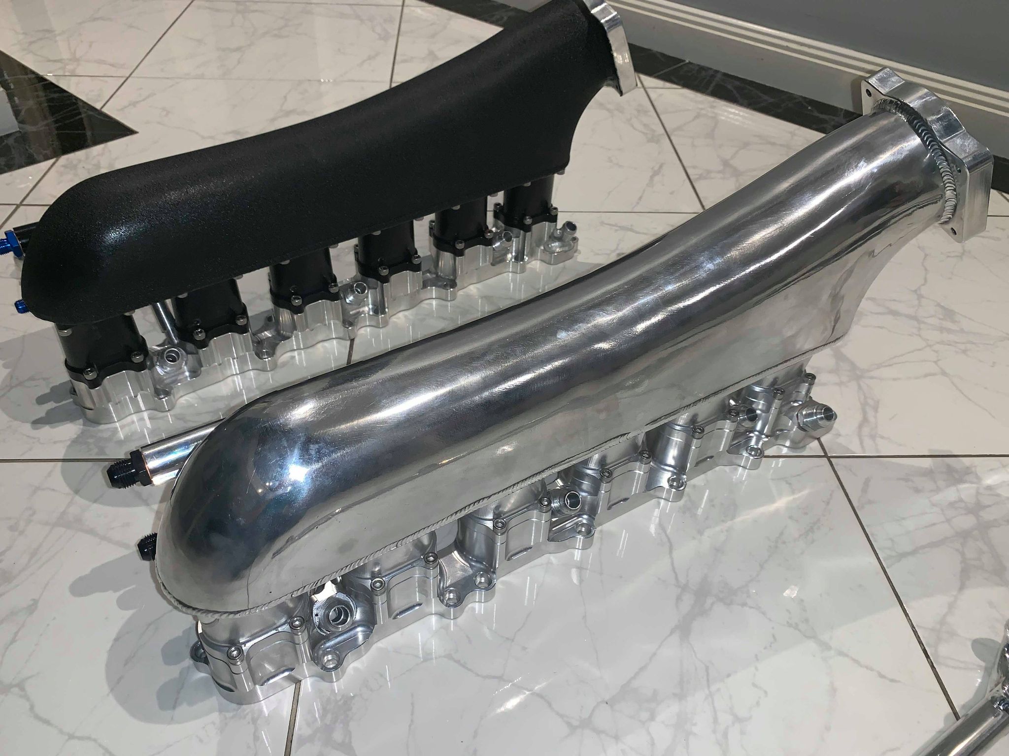 Rjc Racing Intake Plenum Nissan Skyline R33 R34 RB25DET RB25 NEO Billet Intake Manifold Plenum ...