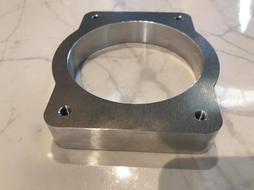 LS2 LS3 LS7 DBW 90mm FLANGE Billet 6061 Aluminium CNC DIY Weld-On Flan ...